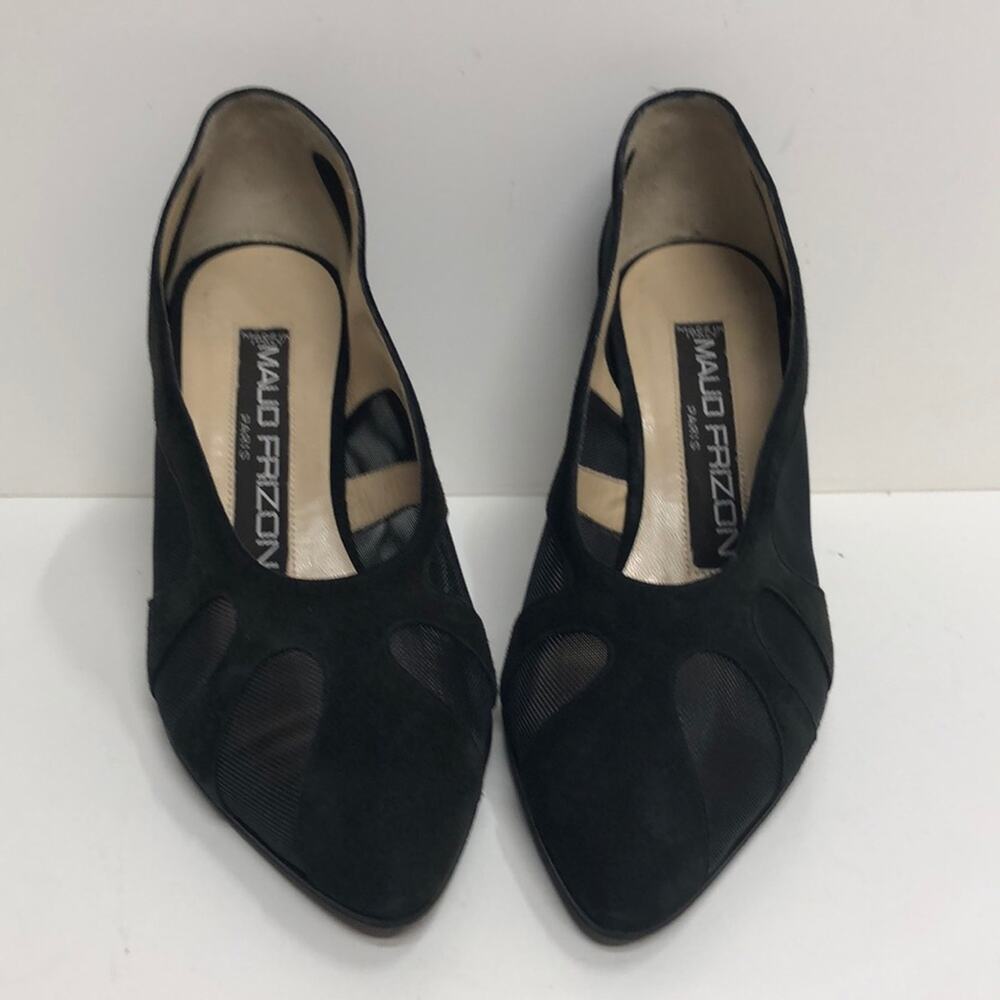 Maud Frizon Made in Italy Black Suede Pump